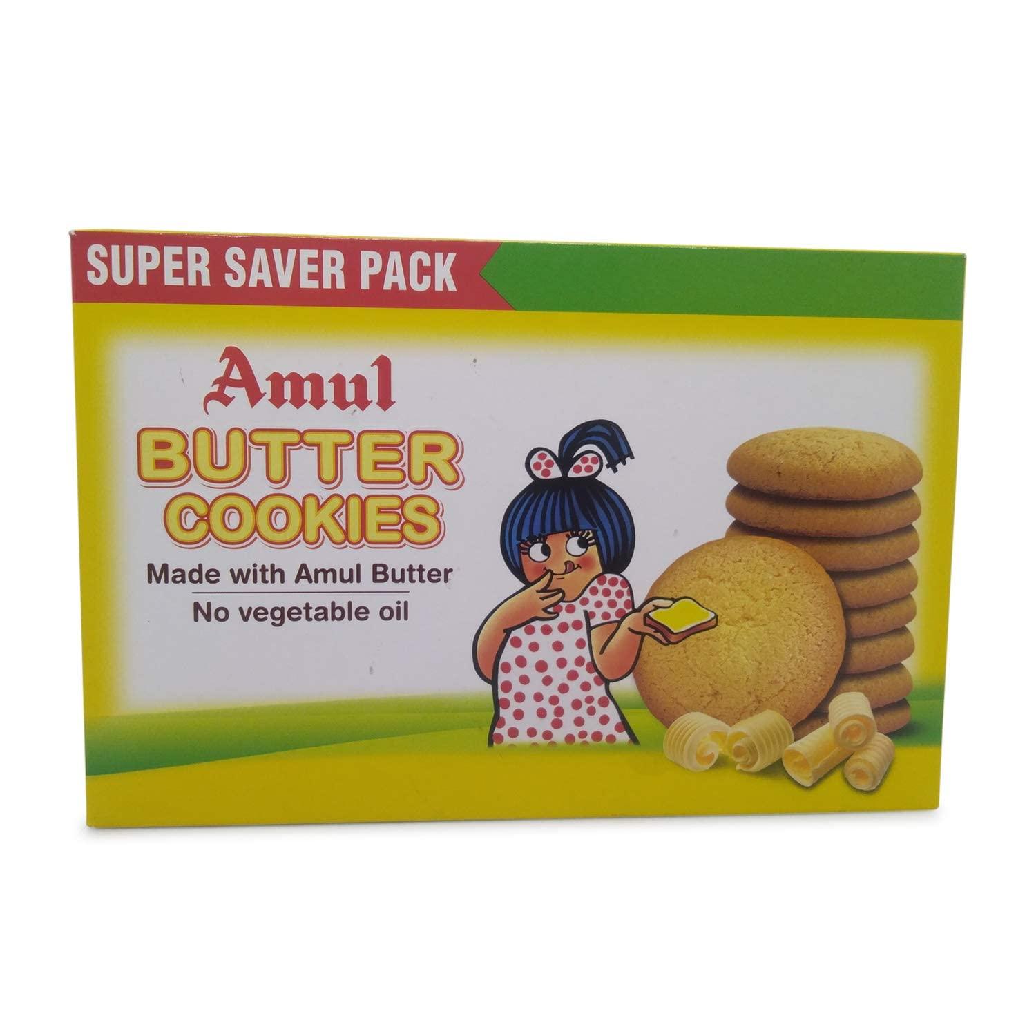 Amul Amul Butter Cookies, 300gm. Box (Pack of 2)