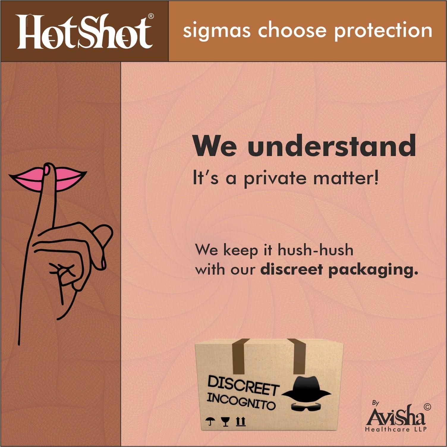 HOT SHOT HOT SHOT Chocolate Flavored Condom for Men -10 Count