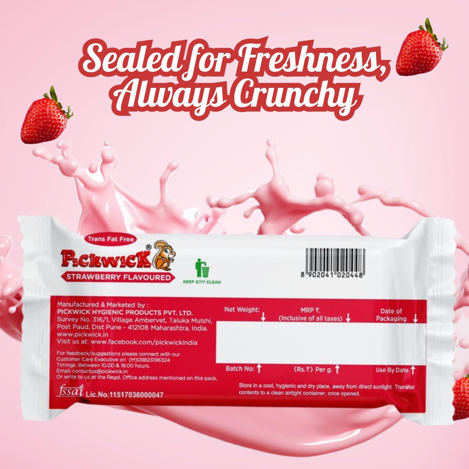 PICKWICK PICKWICK Strawberry Flavoured Wafer Biscuits - Combo Pack (75gm x 3)