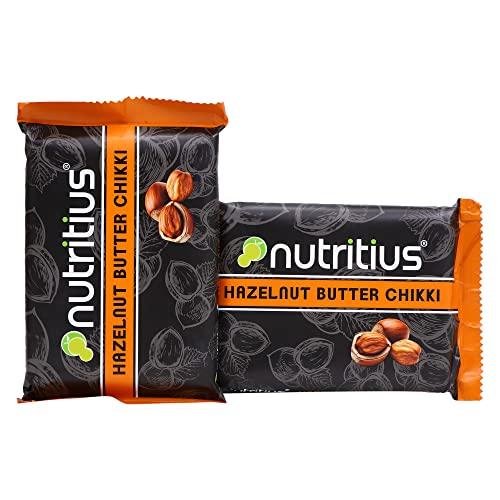 Nutritius Nutritius Hazelnut Butter Chikki, 125 grams (Pack Of 10) - Family Pack