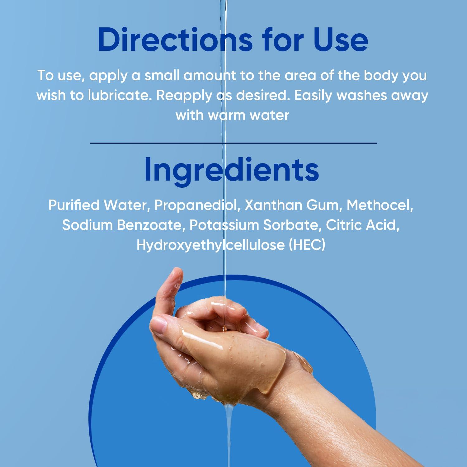 Passion Lube Passion Lubes, Natural Water-based Lubricant, 8 Fluid Ounce