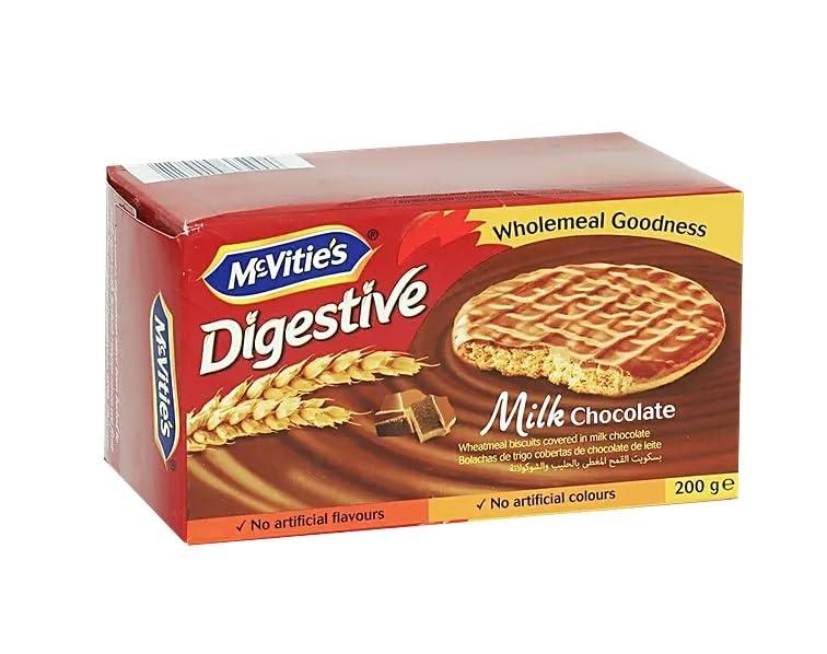 Generic McVitie\'s Digestive Milk Chocolate Wheatmeal biscuits covered Smooth And Delidious Biscuit 200gm