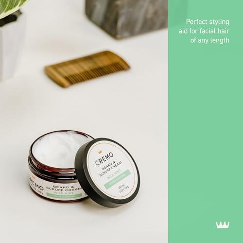 Cremo Cremo Beard & Scruff Cream, Astonishingly Superior, Best for all Lengths of Facial Hair, 4 oz Can