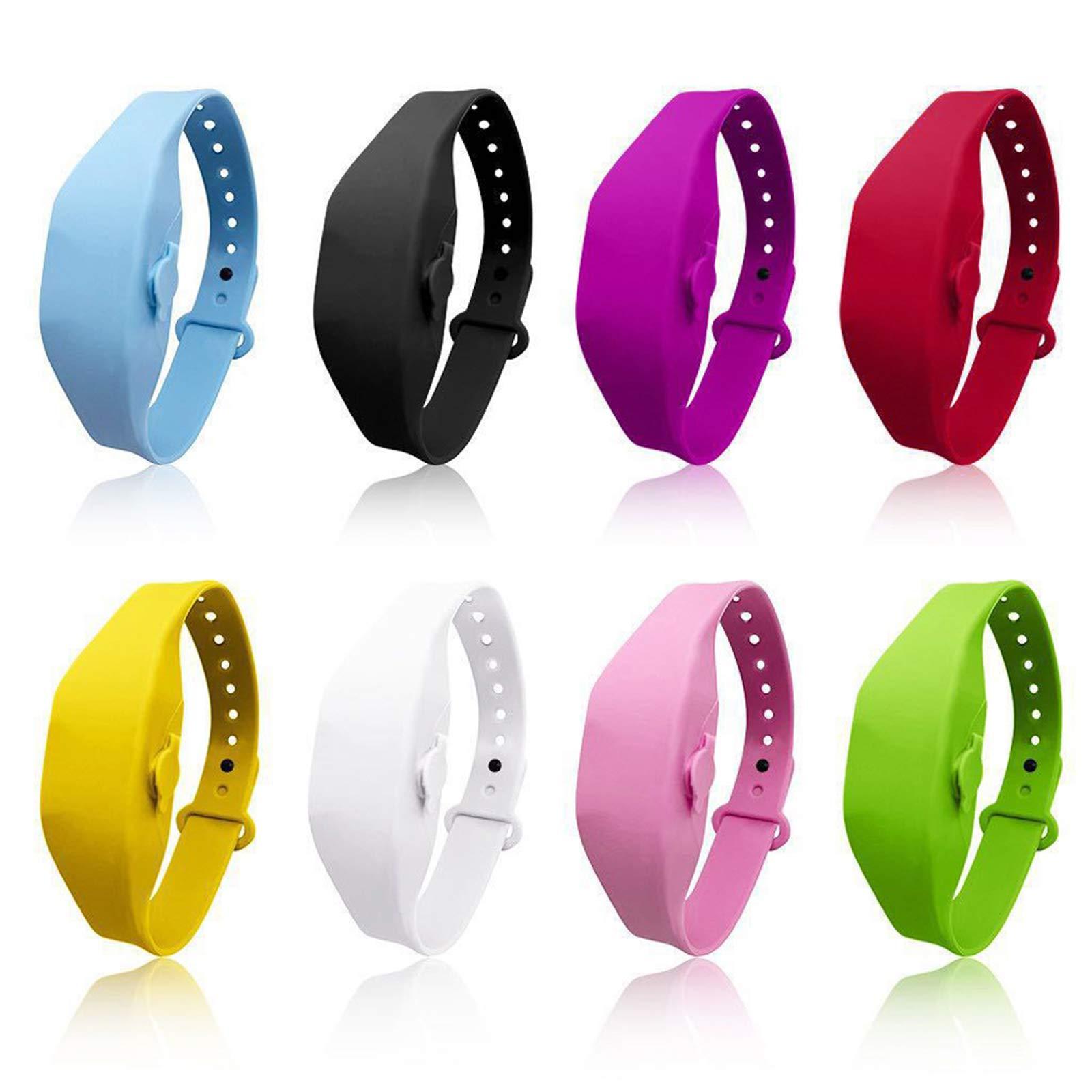 Andoer Wristband Hand Dispenser Wearable Hand Sanitizer Dispenser Pumps Bracelet Refillable Dispensing Tool