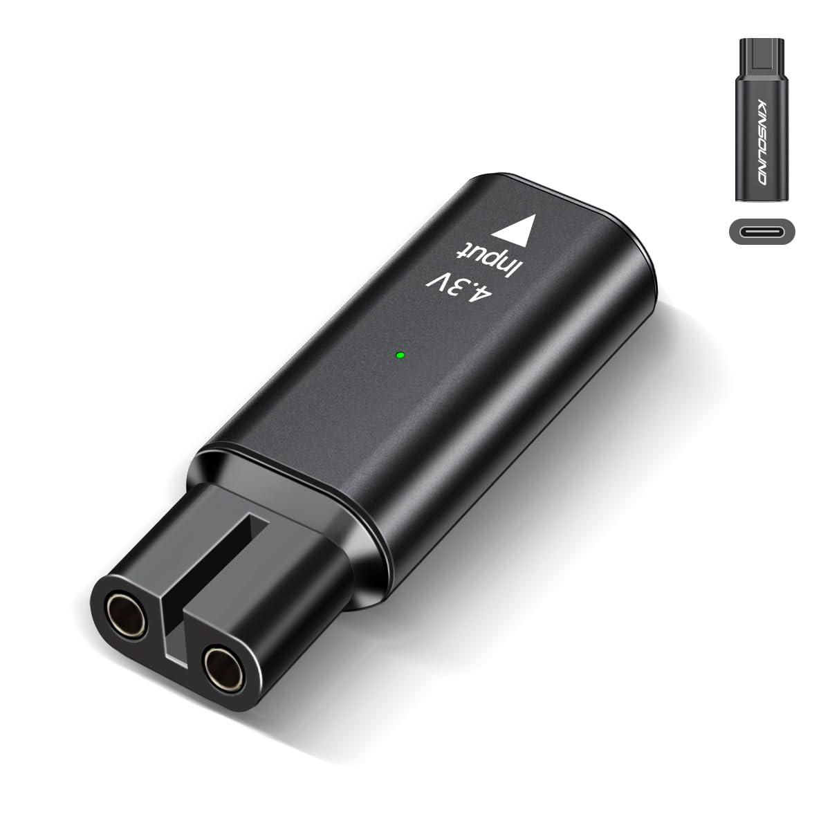 Kinsound Kinsound 4.3V A00390 Type C Shaver Adapter Charging Converter for Philips Norelco Oneblade QP2520 QP2515 QP2620, USB C Shaver Charger Converter Without Charger Cord (1 Pack)