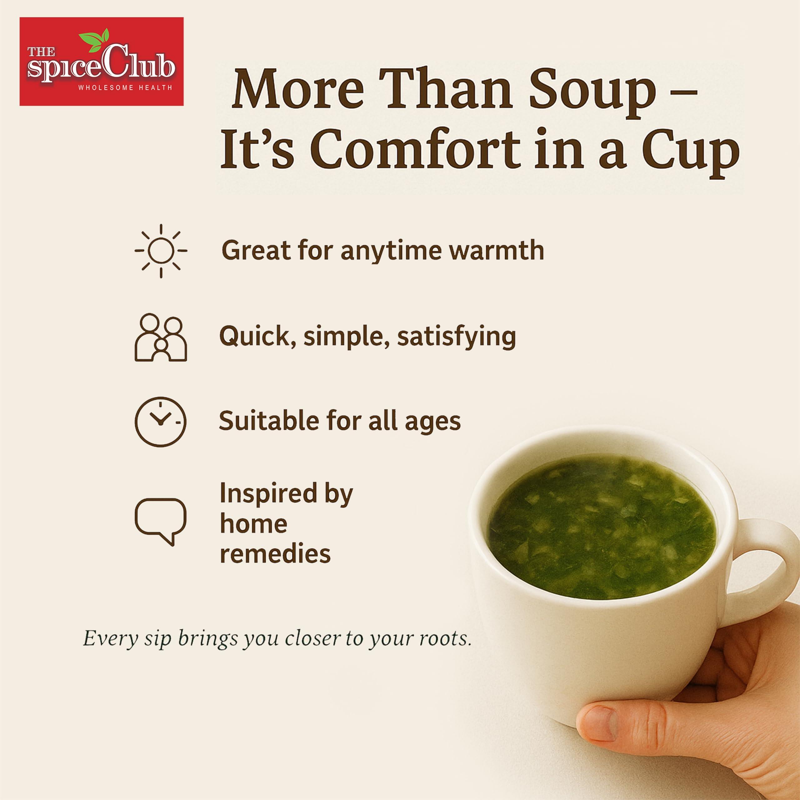 The Spice Club Agathi Keerai / August Tree Leaves Soup Mix - 100g - Delicious, Low Fat, Protein Rich, Super Fast, Make in just 5 minutes