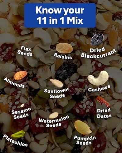 True Elements Daily Trail Mix 250g by True Elements - 15 in 1 Dry Fruits Mix | Mixed Nuts | Mixed Nuts and Dry Fruits | High in Protein