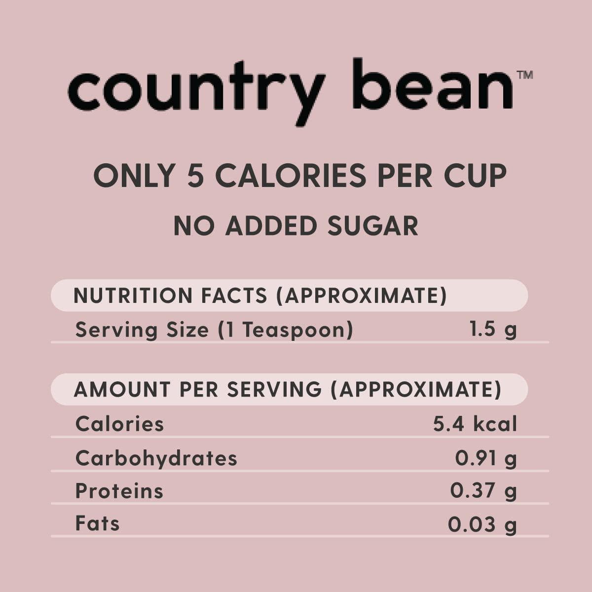 Country Bean Country Bean Original (Non-Flavoured) Instant Coffee Powder 100 Gram | Arabica, Freeze-Dried Coffee | No Added Sugar | Makes 50 Cups - Jar