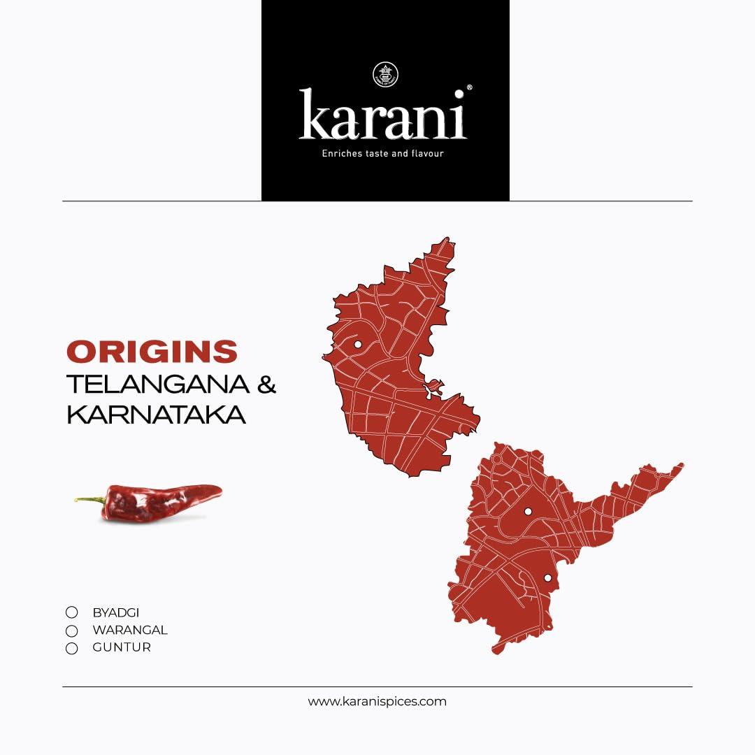 Karani Aachar Spl Mirch Powder | Chilli Powder for Pickles | Chilli Powder Made With Byadgi and Warangal Bamboo Chilli - No Added Flavour, Colour or Preservatives - 1.5 Kg (Pack of 3 - Each 500 Gms)