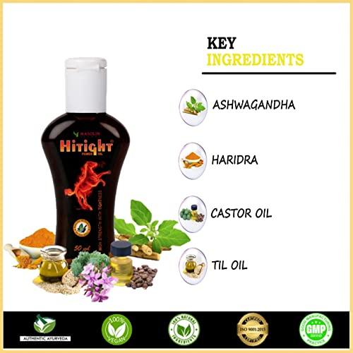 MASOLIN MASOLIN HERBAL HITIGHT POWER OIL 50ML & POWER CHURNA 100GM - COMBO FOR MEN