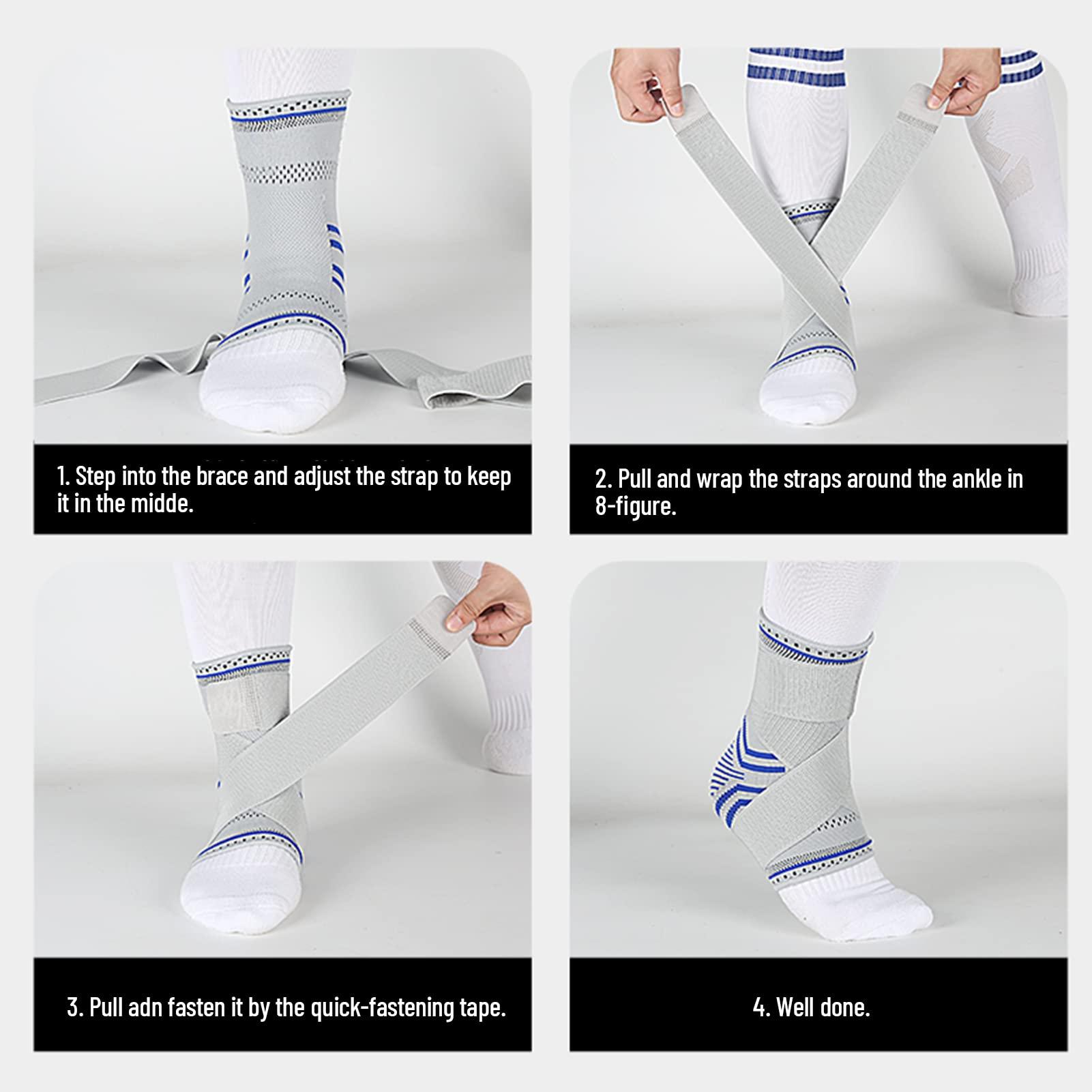 Qunan Qunan Ankle Port Adjustable Port Elastic Bands for Basketball Cycling Protection