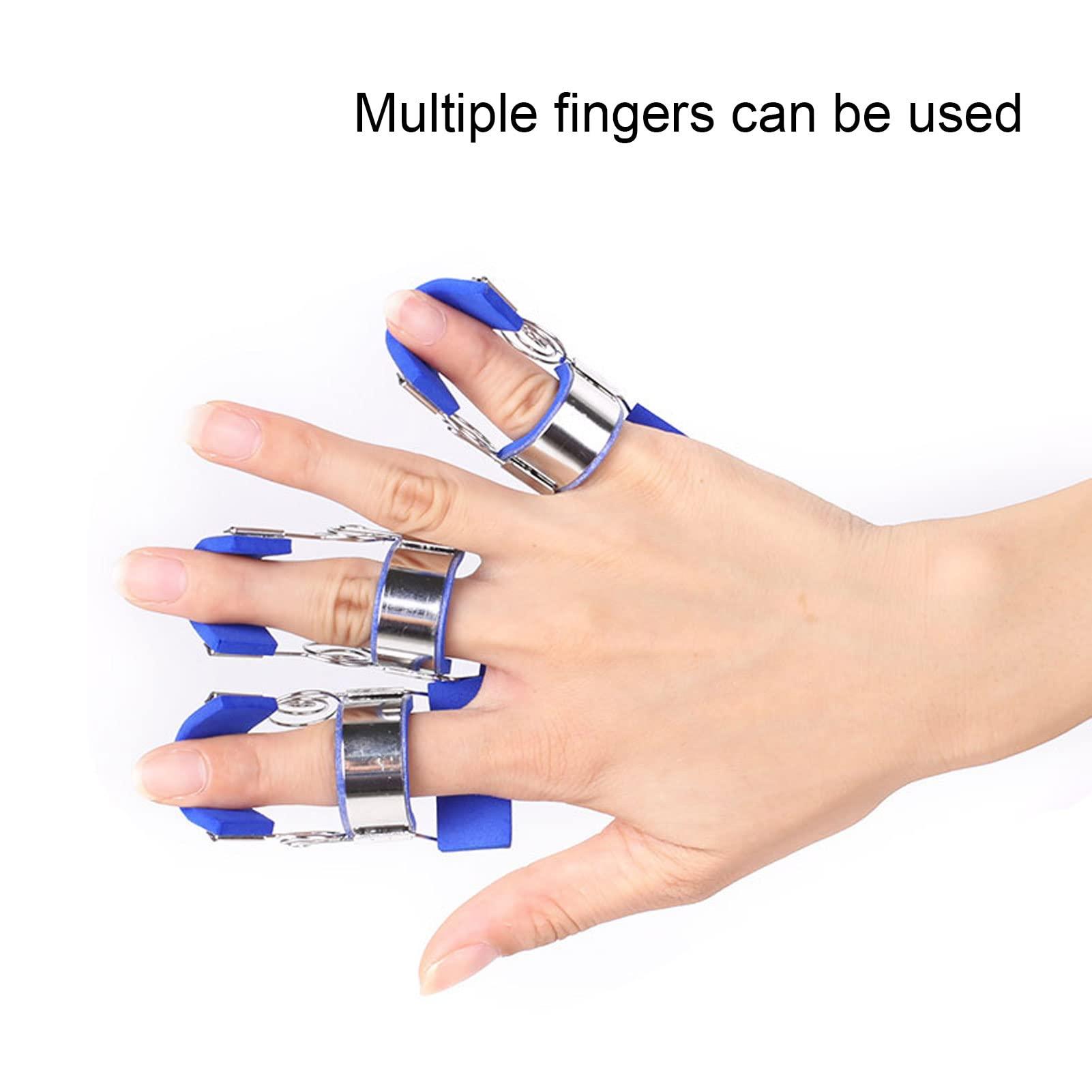 JAQS Finger Extension Splint, Spring Splint Finger Light Automatic Return Easily Wear for Finger Stretching for Fracture Fixation (L)