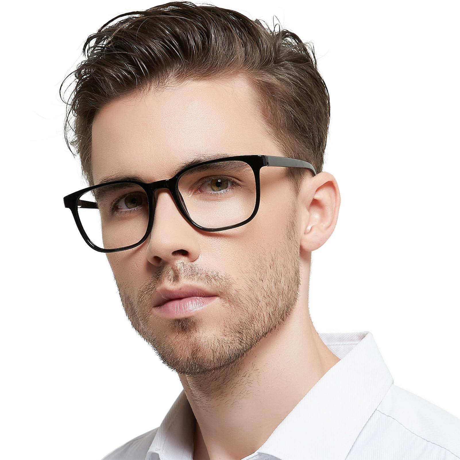 OCCI CHIARI OCCI CHIARI XL Reading Glasses Men Large head Comfortable Readers 1.0 1.25 1.5 1.75 2.0 2.25 2.5 2.75 3.0 3.5 4.0 5.0 6.0(2.75x Black)