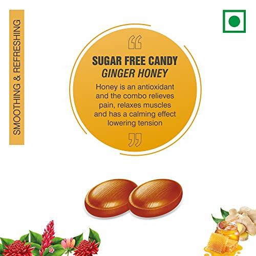 Mahak Kandiez Mahak Kandiez Well Well Sugar Free Candy 672 gm (240 = 20 Pieces X 12 Tin Cady) I Ginger Honey Flavor I Wellness Easily Digestive | Mouth Fresheners Candy | Testy Candy with Healthy and Low Calories