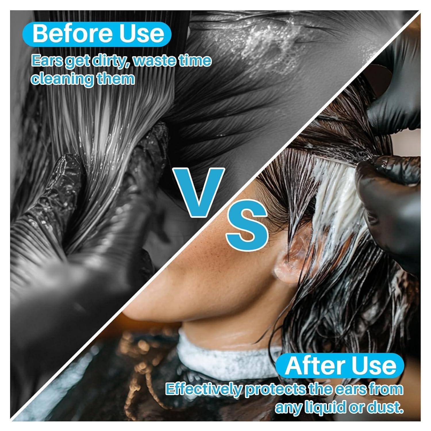 Belanto Waterproof Ear Stickers 500pcs, Disposable Ear Waterproof Ear Protection for Swimming, Showering and Other Water Sports Kids,women Heel Invisible Foot Sticker, Plastic (Disposable Ear Covers 500)