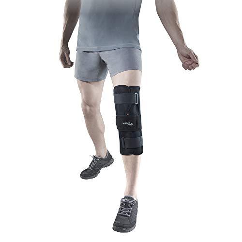 Vissco Vissco Knee Brace - Short 14" Brace (Firm Support), Knee Support for Osteoarthritis of knee joint, Pain Relief, Knee Stabilizer, Joint Injury, Knee Immobilizer - XL (Black)