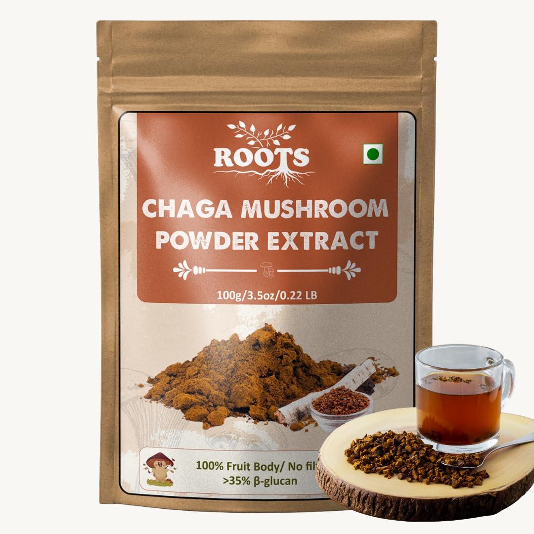Vedic Roots Vedic Roots | Siberian Chaga Mushroom Extract Powder(100g)