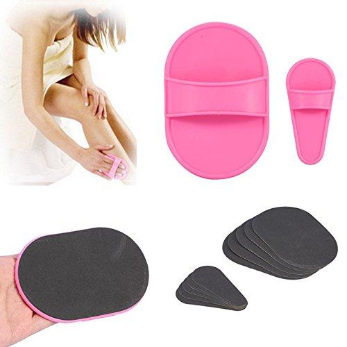 mumisuto Hair Removal Pads, Depilator Paper Portable Body Depilation Smooth Legs Skin Pad Arm Face Upper Lip Hair Removal Remover Set Exfoliator Away