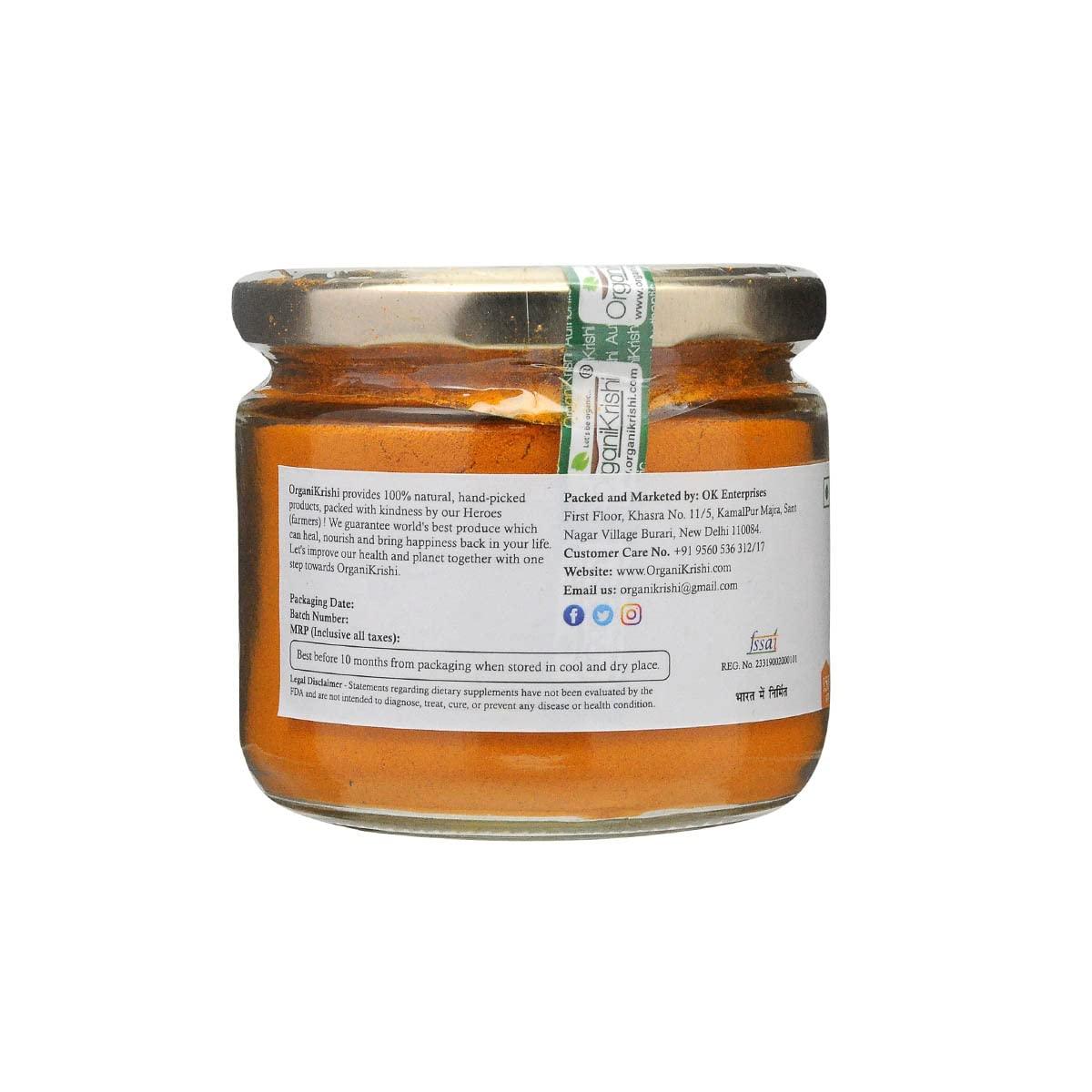 OrganiKrishi OrganiKrishi Lakadong Turmeric Powder | | 7% Curcumin - 150gm