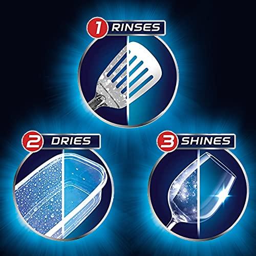 Finish Finish Dishwasher Rinse Aid, Shine & Dry - 400 ml (Pack of 4)