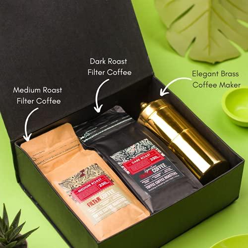 Toffee Coffee Roasters TOFFEE COFFEE ROASTERS | Medium Dark Roast Traditional South Indian Filter Coffee Connoisseur Set - 250 gm