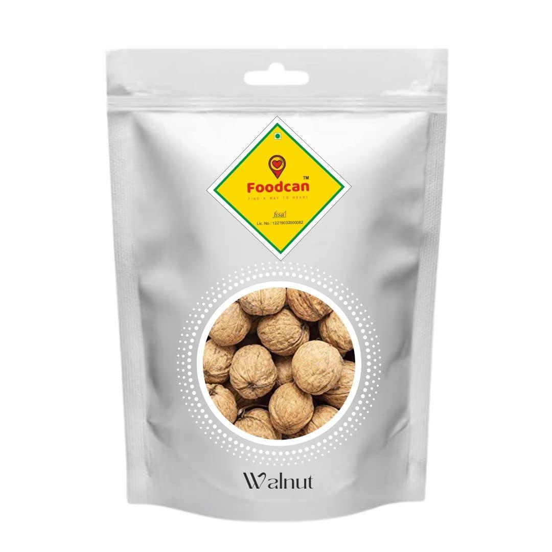 Foodcan ; FIND A WAY TO HEART Foodcan Walnut InShell Dry Fruits Kashmiri Akhrot withshell, 1Kg X 2 Pack