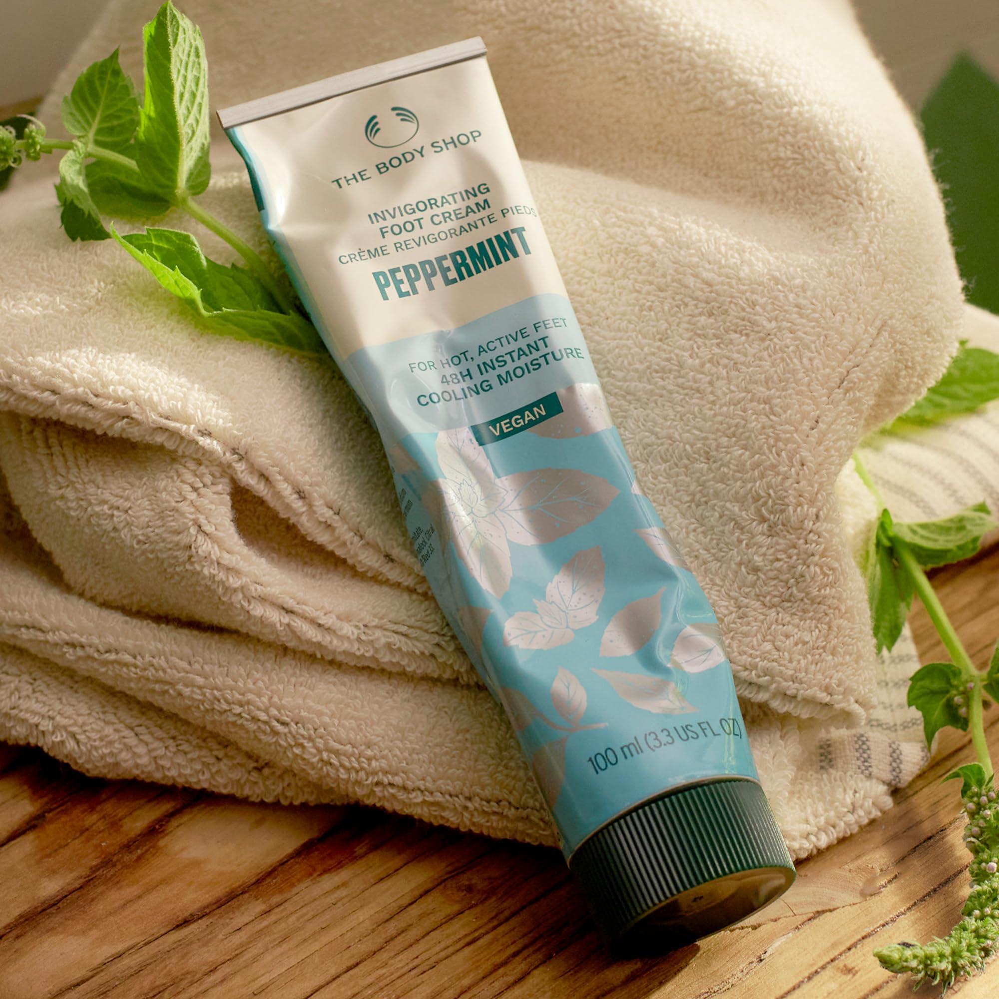 The Body Shop The Body Shop Peppermint Intensive Cooling Foot Rescue Cream, 100 ML -Instantly Cools Hot, Active Feet |48 Hr Hydration | Vegan