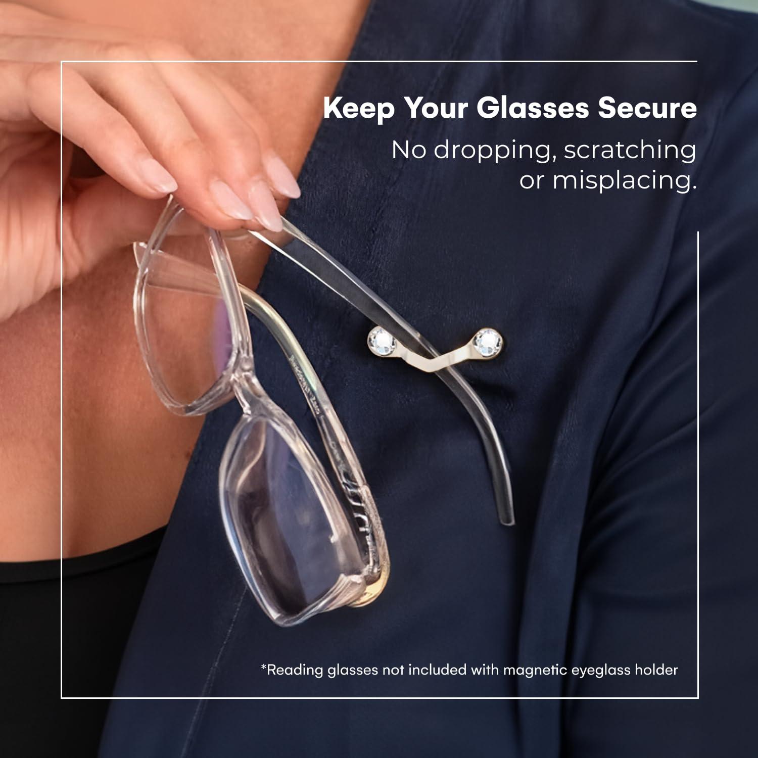 Readerest ReadeREST Original Stainless Steel & Clear Crystal Twin Pack