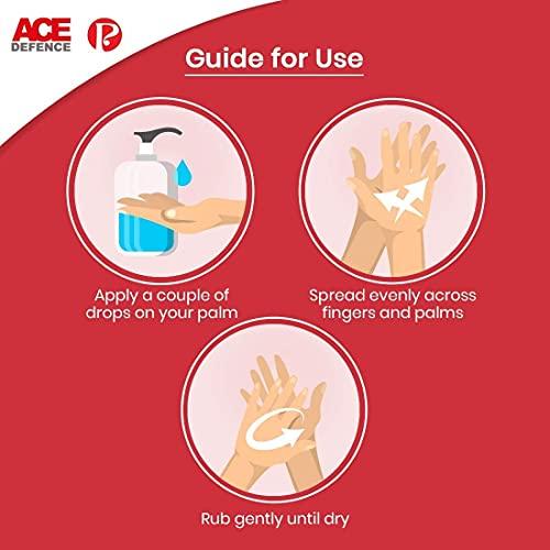 Piramal Fabrics Piramal Fabrics Nextgen- Ace Defence Liquid Hand Sanitiser - 50ml (Pack of 6)