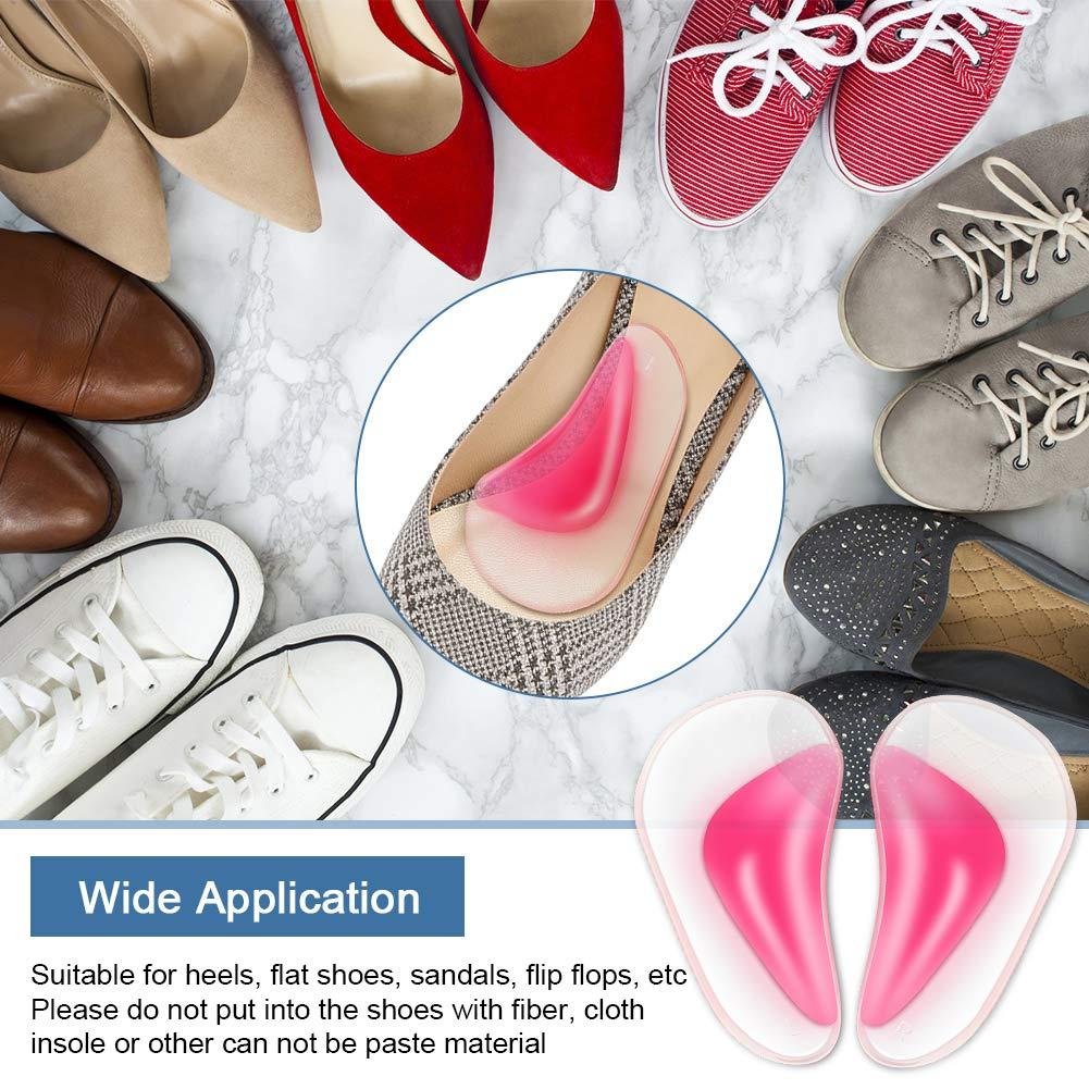 YHG Gel Arch Support Insoles, Arch Support Pads for Flat Feet, Gel Arch Support for Plantar Fasciitis, Fallen Arches, Heel Spurs Pain Relief, Fits for Women and Men (2 Pairs)