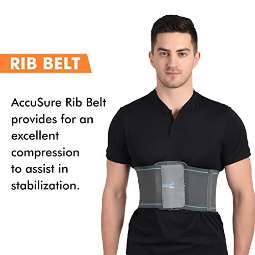 AccuSure AccuSure Rib Brace For Men And Women - Rib Support Compression Brace Belt-Large (S)