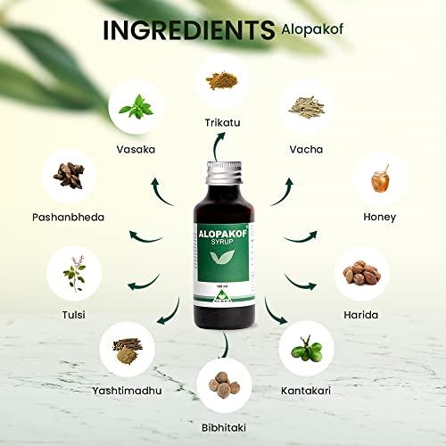 Alopa Alopa Herbal Alopakof 100Ml (Pack of 4) | Ayurvedic Cough Syrup For Allergic & Dry Cough