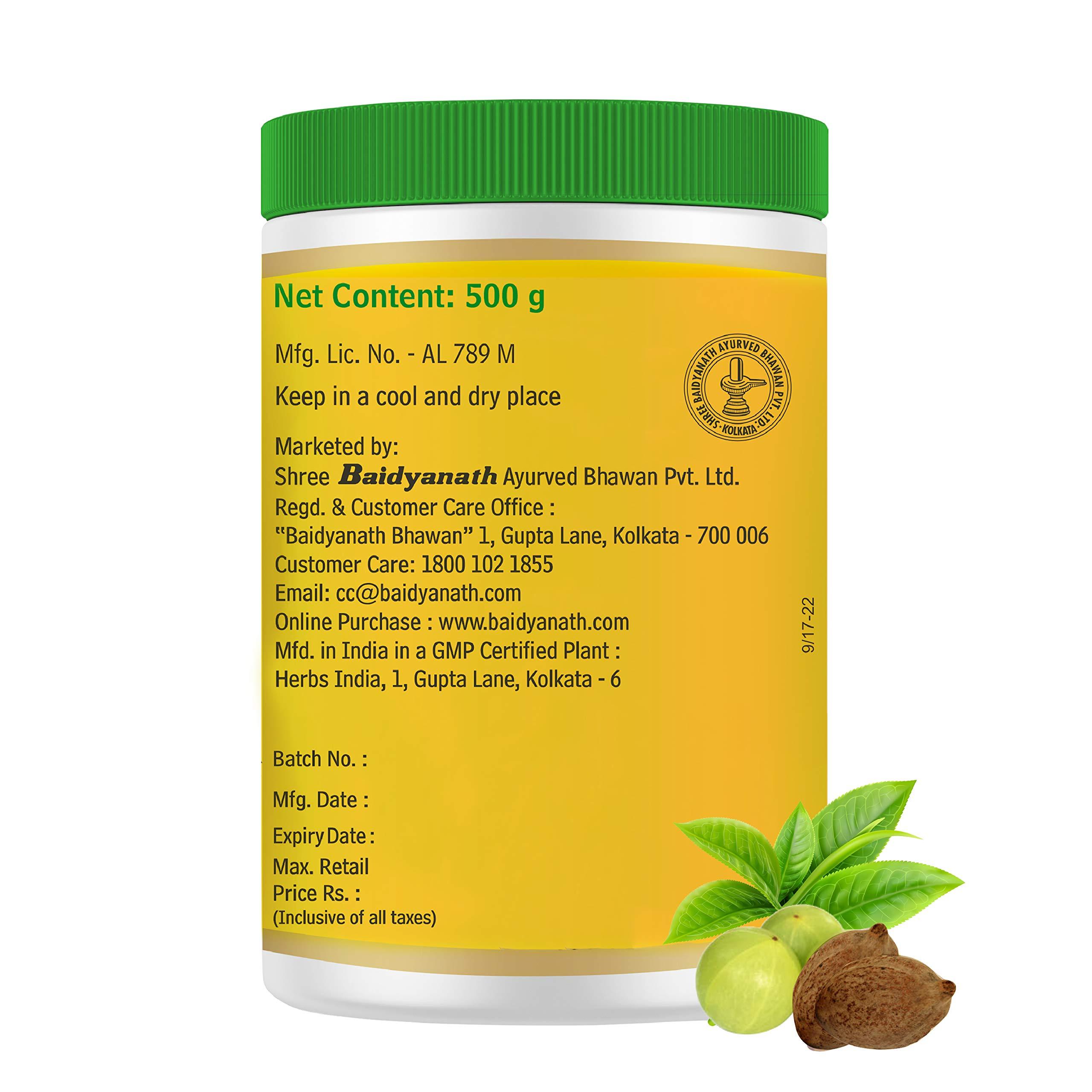 Baidyanath Baidyanath Triphala Churn - 500 g (Pack of 2) & Baidyanath Arjunchall Churna - 100 g (Pack of 3)