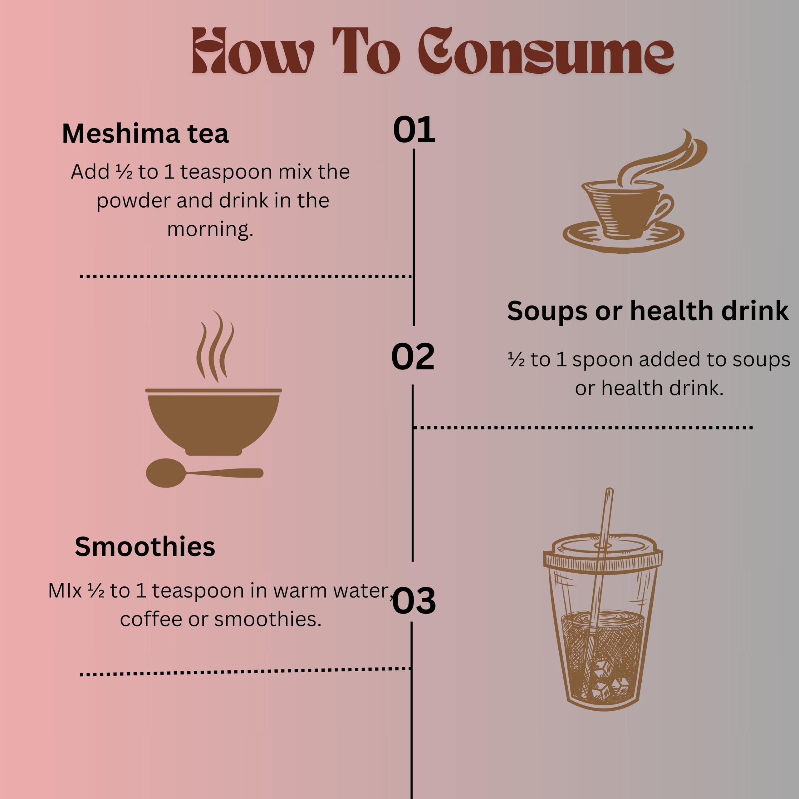 Miracles Mushroom Miracles Mushroom Meshima Mushroom Extract Powder,Immune Support, Anti-Inflammatory & Antioxidant, Strength 2:1, 55 Servings (110 gm)