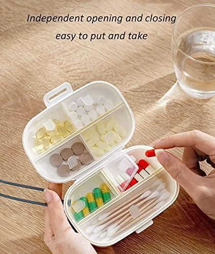 FunBlast FunBlast Pills Medicine Organizer Box - Pill Case for Travel, Medicine Organizer Box Travel, Pill Box Pocket Size, Pill Organizer with 7 Compartments, Weekly Pill Organizer Reminder Box (Blue)
