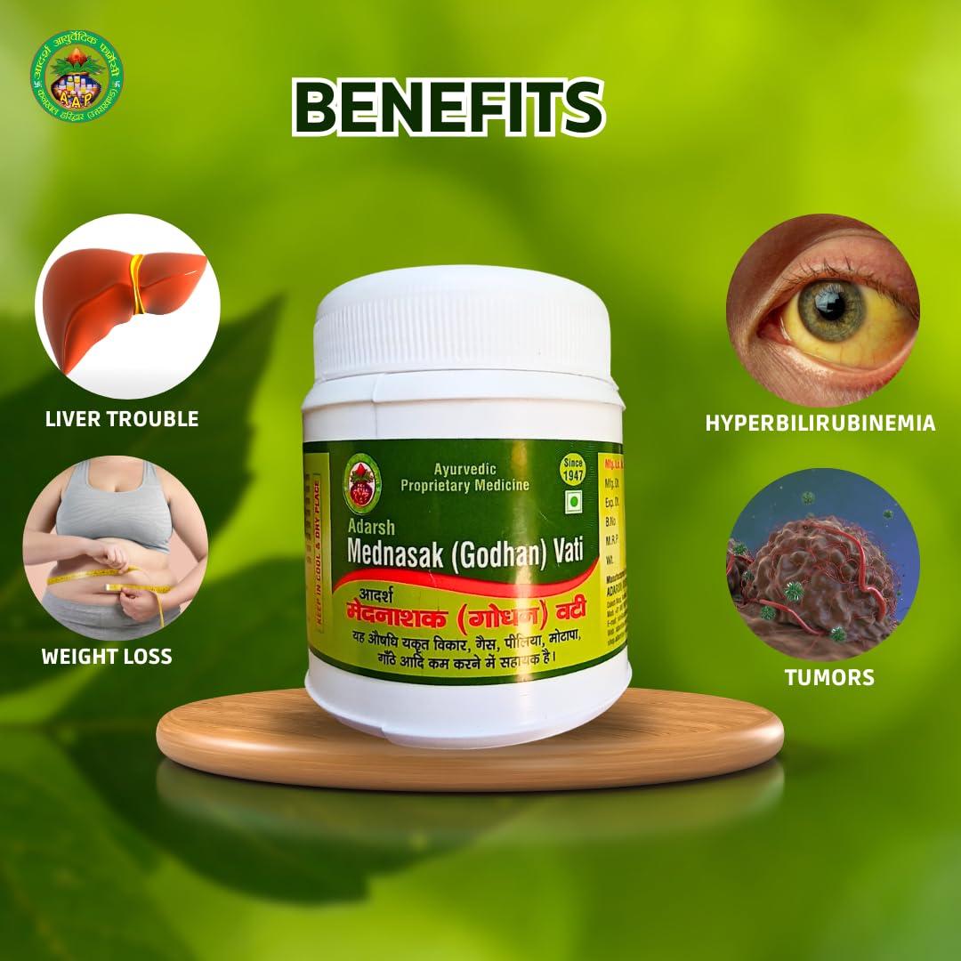 Adarsh Ayurvedic Pharmacy Adarsh Mednasak (Godhan) Vati - 120 Tablets