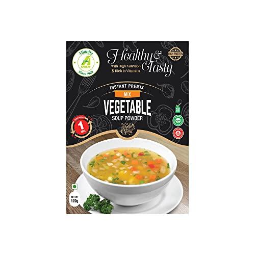 AARKAY Aarkay All Fresh Lemon & Coriander Soup With Mix Vegetable Soup pack | Instant Mix | High Protein | No Added Preservatives | No Chemical Pack of 2