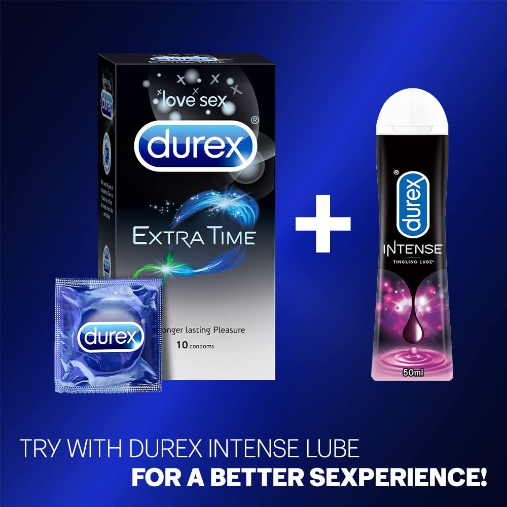 Durex Durex Condoms, Extra Time- 10s (Pack of 10)