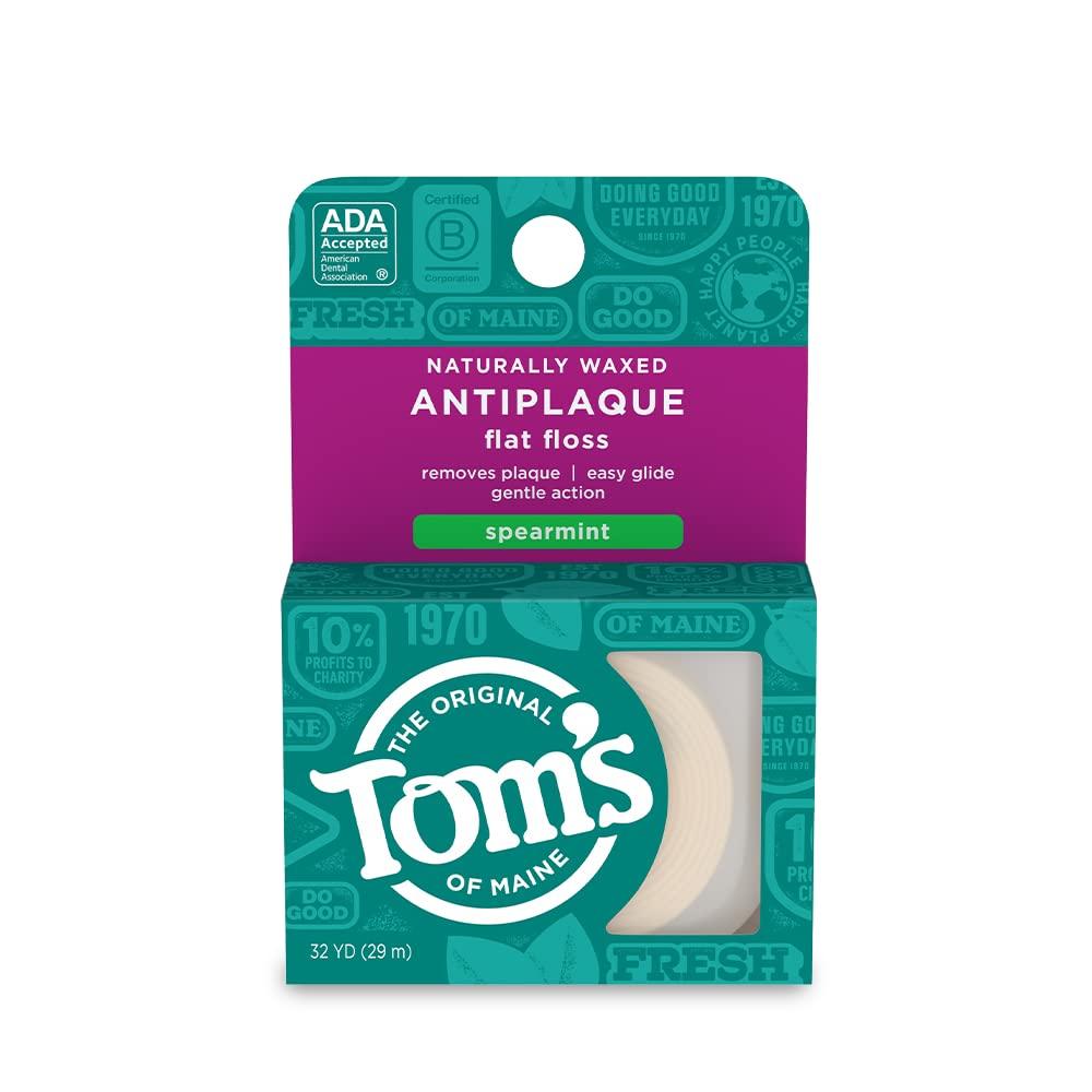 Tom's of Maine Tom\'s of Maine Naturally Waxed Antiplaque Flat Floss Toothpastes