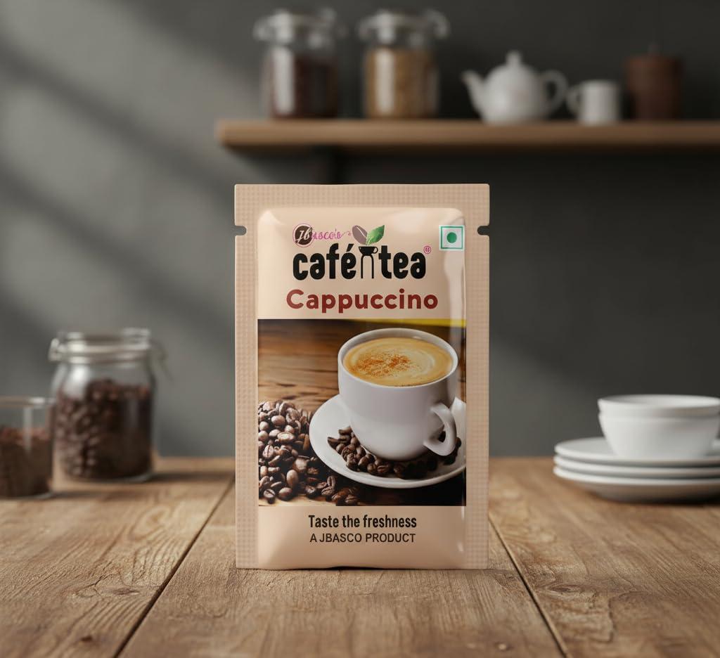 CAFE N TEA CAFE N TEA Instant Cappuccino Coffee Premix Sachets- 16G [Pack Of 20]