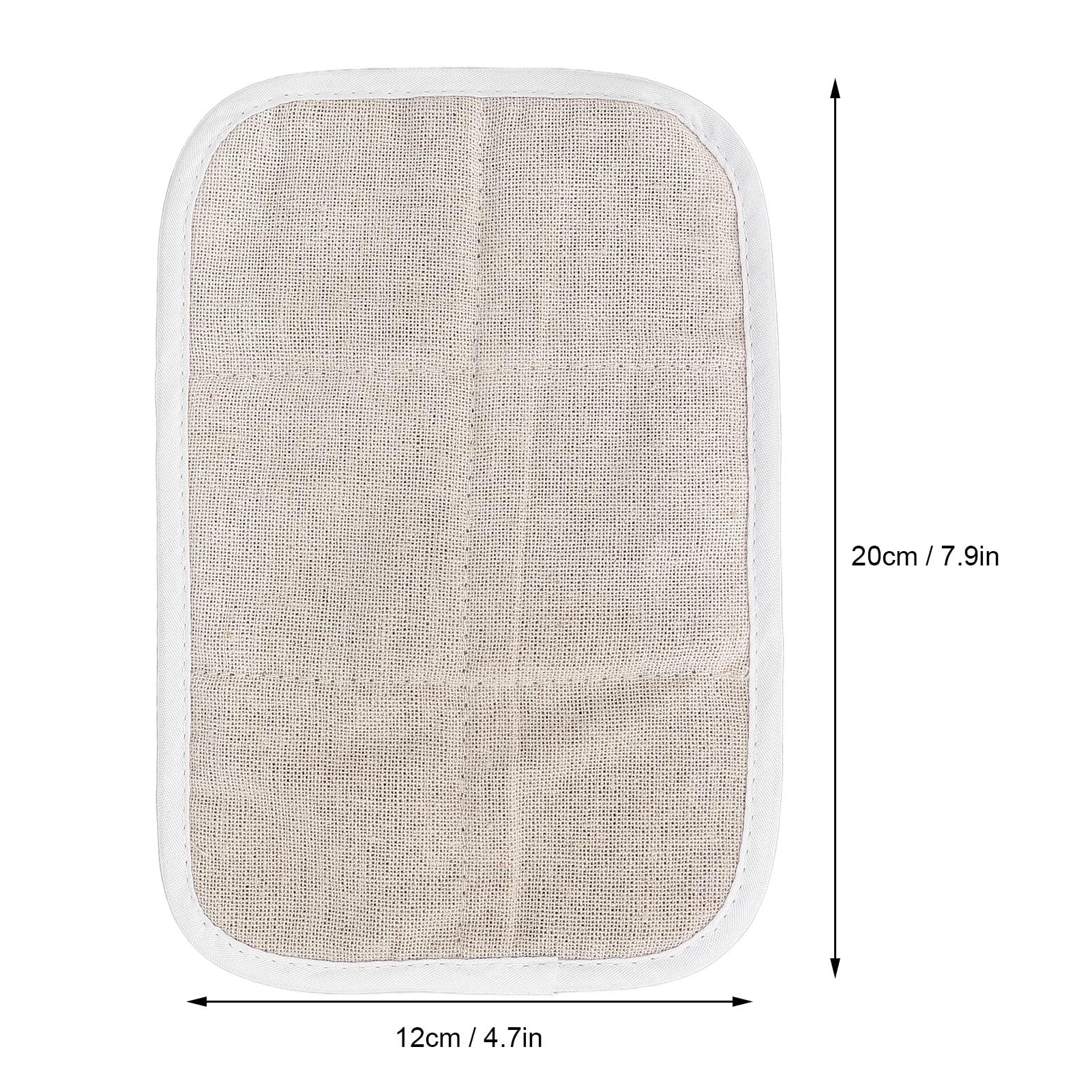 Fabater Moxibustion Bag, Hot Compress Moxa Bag Heat Insulation Cotton and Linen Rounded Rectangular for Waist and Knee Protectors