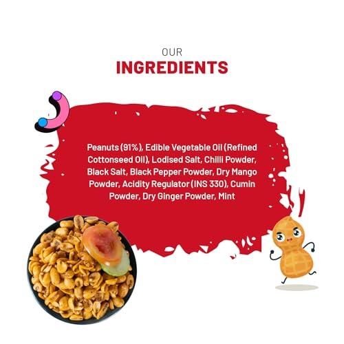 Nuttoz Nuttoz Masala Peanuts Roasted - Spicy Roasted Peanuts (Mungfali) - NonFried Healthy Ready to eat Snacks & Namkeen (pack of 2 x 140 Gm)