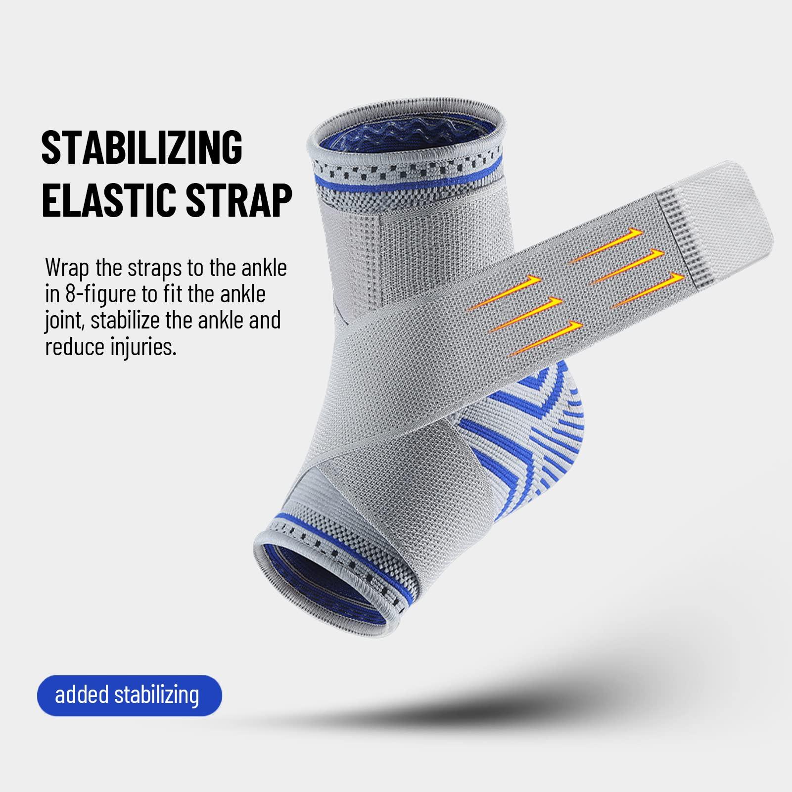 Qunan Qunan Ankle Port Adjustable Port Elastic Bands for Basketball Cycling Protection