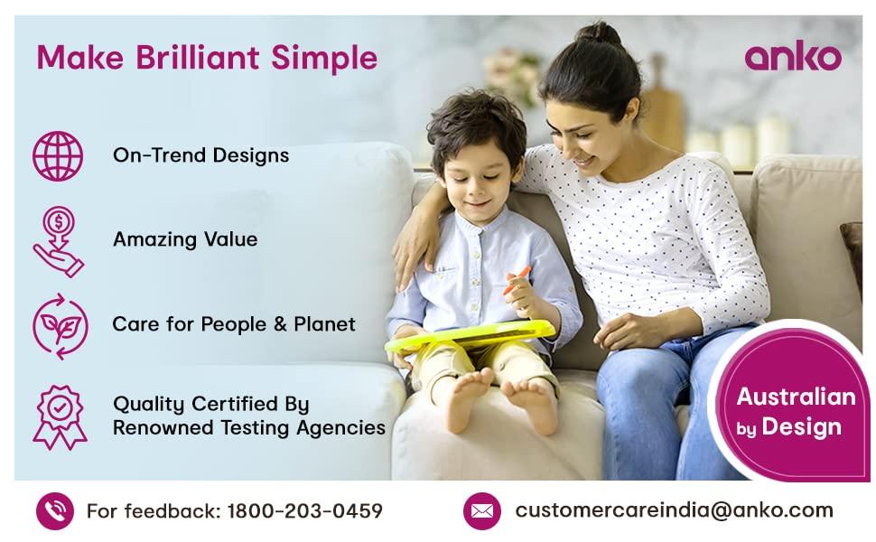 Anko Anko Australia Manual Weighing Machine | Anti-Slip Mat Platform | Heavy Duty Steel Body Weighing Scale for Body Weight | Precision scale with Auto-Calibrating Sensors | Black, 130kg Capacity