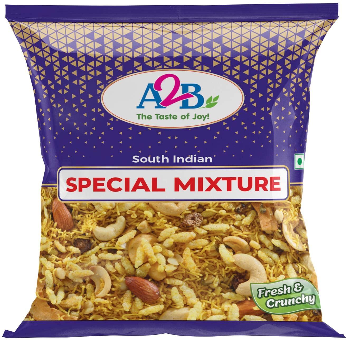Adyar Anand Bhavan Sweets and Snacks Adyar Anand Bhavan Sweets and Snacks A2B Special Mixture (Pack of 2 x 200 g)