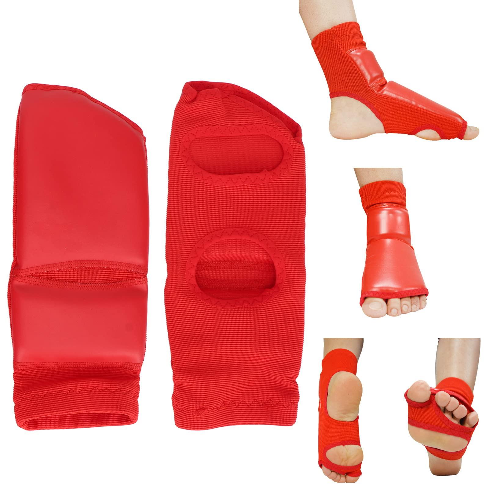 LJCM Boxing Foot Protector, Flexible Taekwondo Foot Gear Non Slip High Elastic Foam Liner for Adult for Secure Ankle (XL)