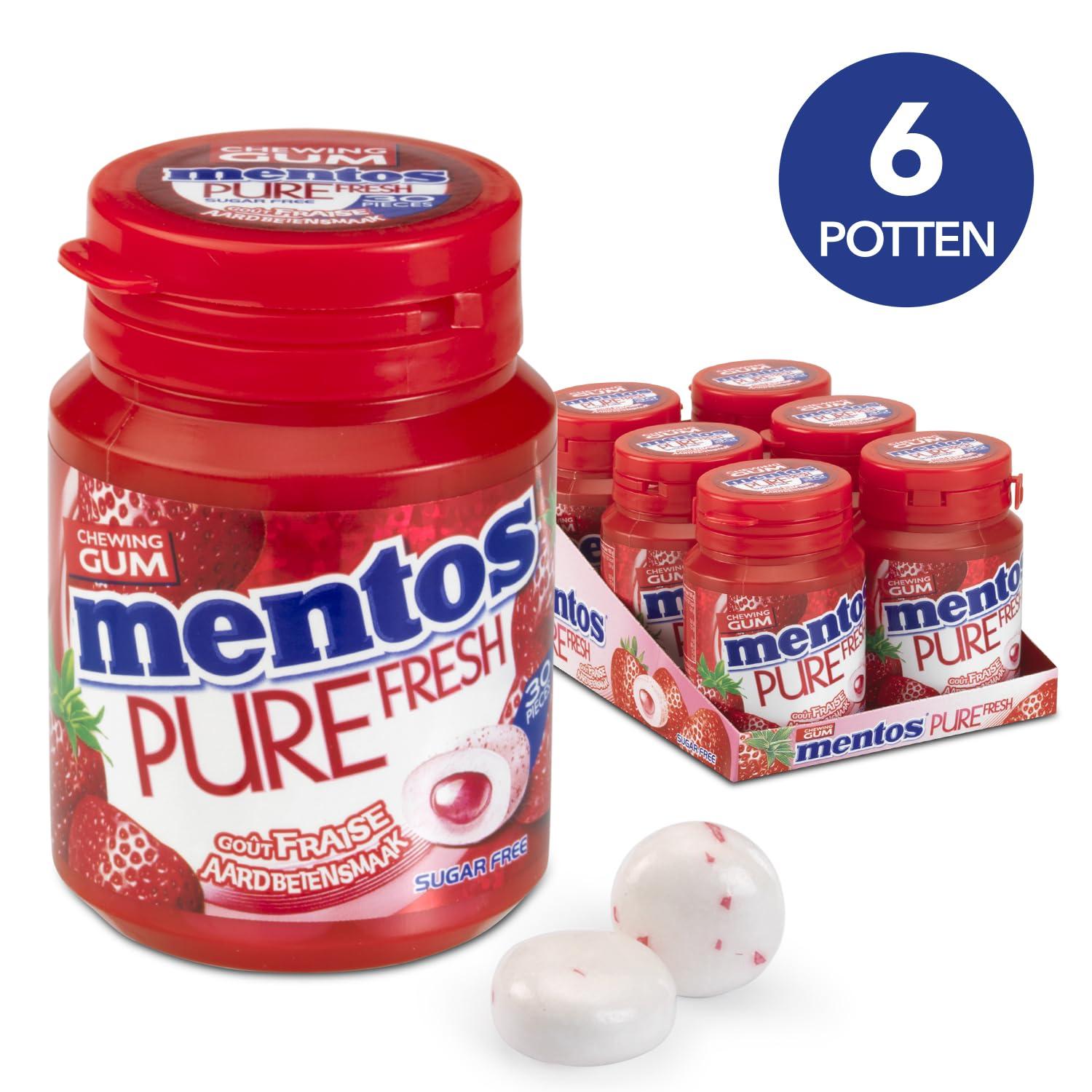 Generic Mentos Sugar Free Chewing gum Strawberry Flavour 40 Pieces 56g