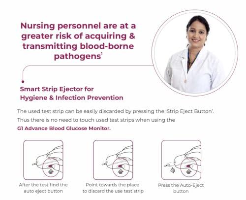 G1 Advance G1 Advance Blood Glucose 100 Test Strips, (compatible with Alere G1)