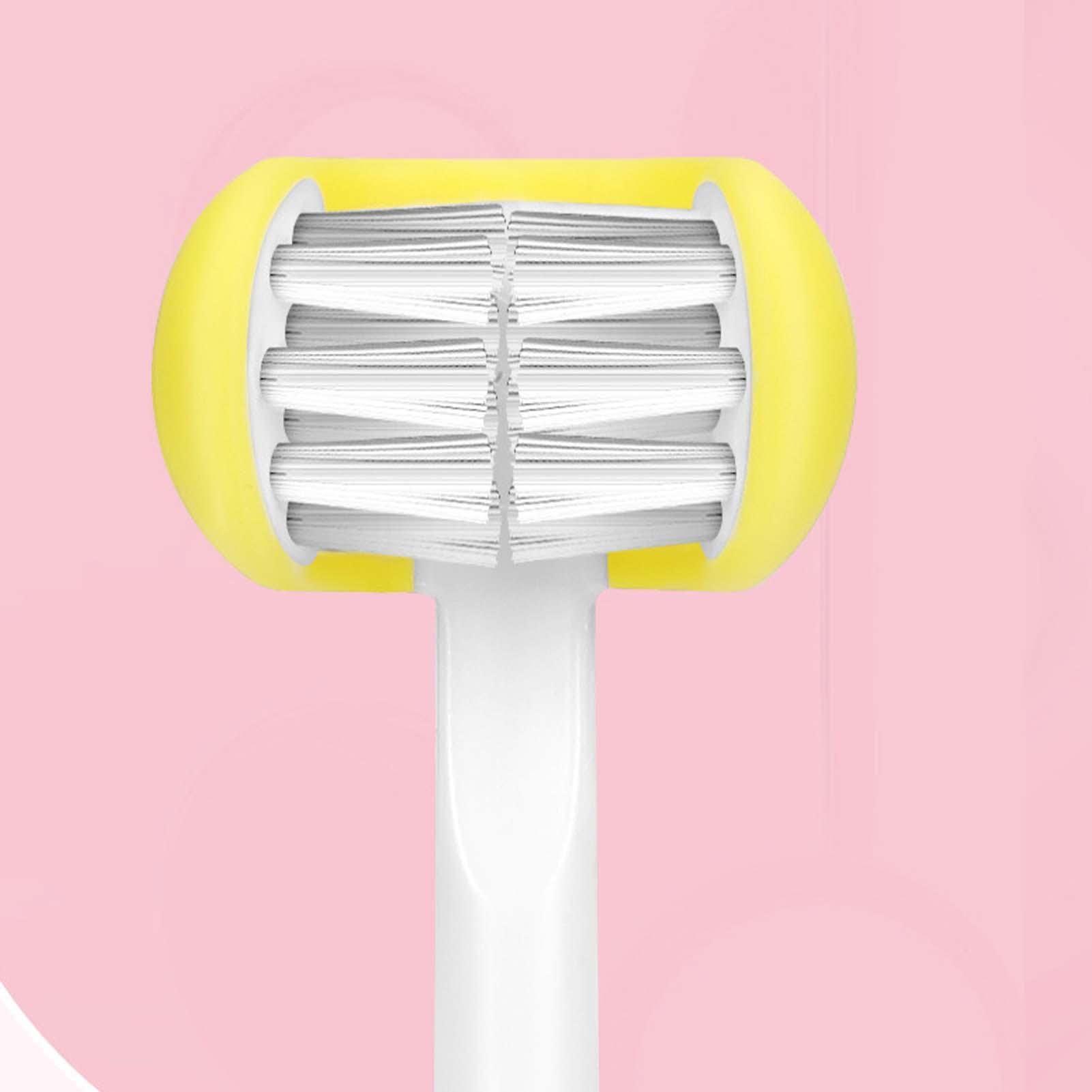 Generic 3-sided Toothbrush | Autisms Sensory Toothbrush,Triple Bristle Toothbrush Head Special Needs Toothbrush Soft Bristle Toothbrush for Adult Children, Special Needs