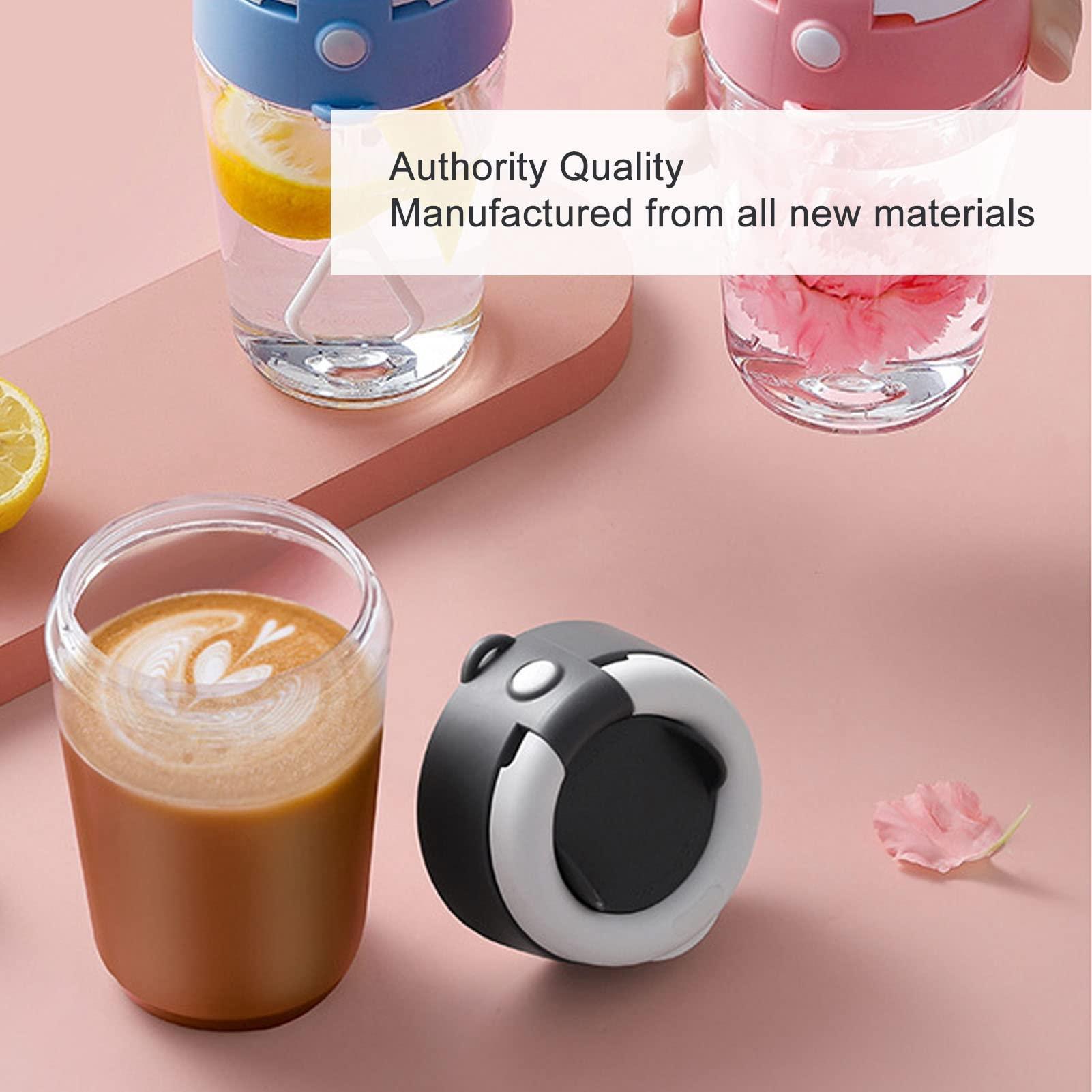 Bewinner Protein Shaker Cup, Portable Mixer, Lid with Blender, Leak Proof Small Protein Shaker Bottle Single for Coffee, Tea, Hot Chocolate, Milk, Protein Shakes, Lemonade